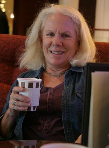 Description: Susan and coffee