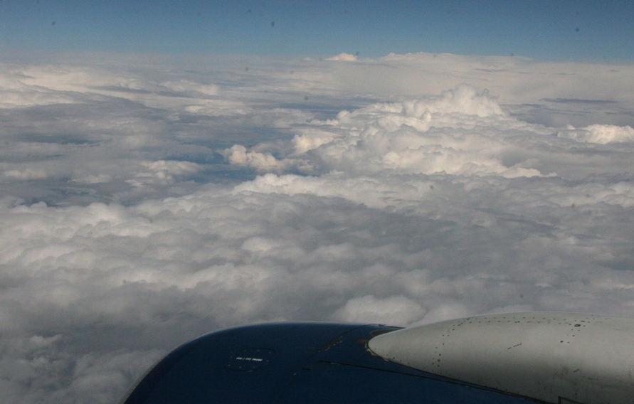Description: Underlying clouds on flight to Seattle.