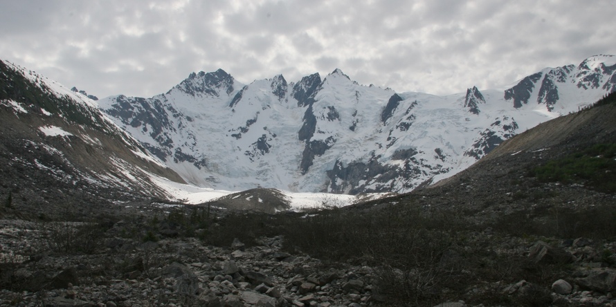 Description: Departing view of the glacier 